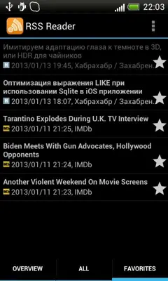 RSS Reader android App screenshot 0